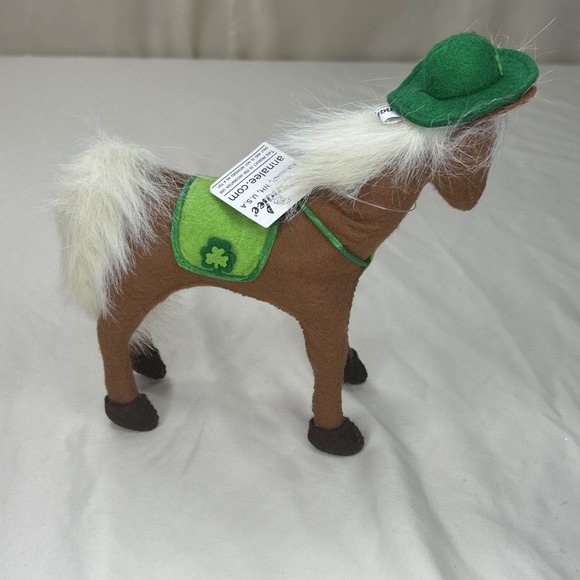 NWT Annalee 7" Celtic Pony St. Patrick's Day Horse Shamrock Hat 2013 - Picture 3 of 10